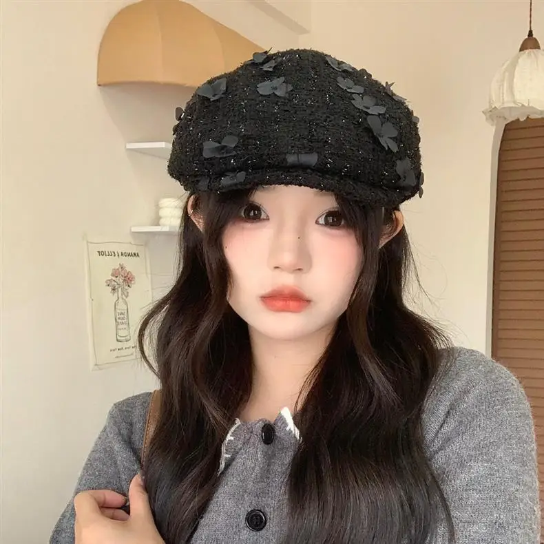 Early Autumn Small Fragrant Flower Forward Hat Women — feature 9