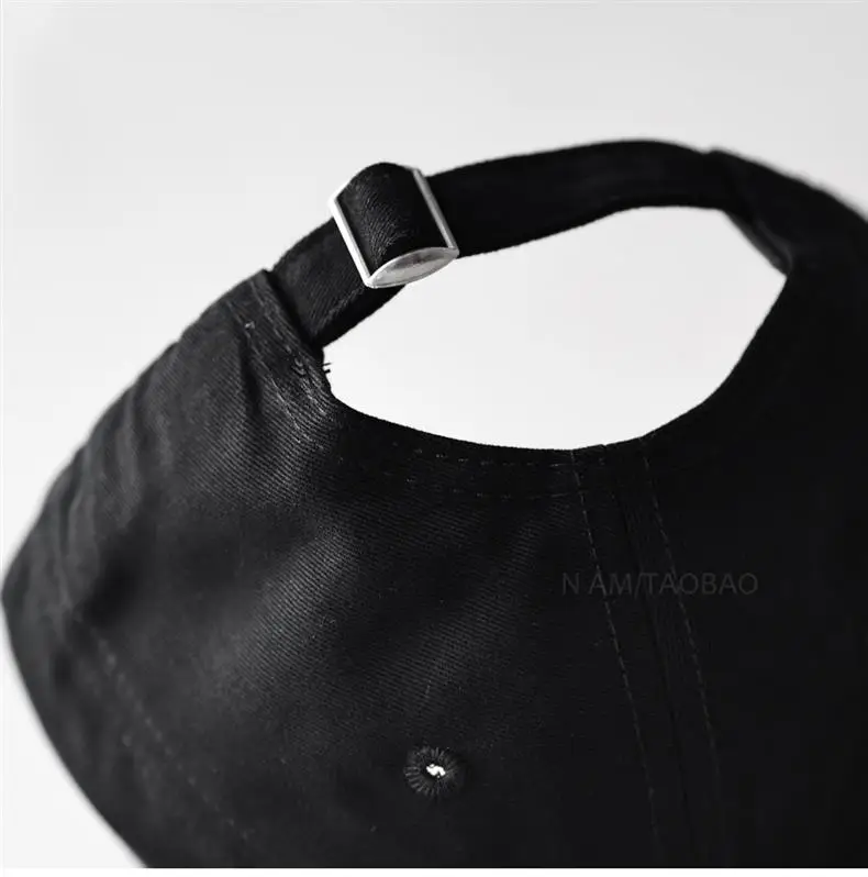 Men Black Korean Style Baseball Cap with Letter Embroidery — feature 10