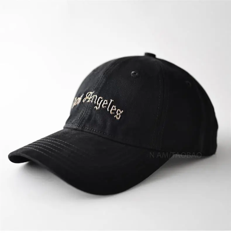 Men Black Korean Style Baseball Cap with Letter Embroidery — feature 6