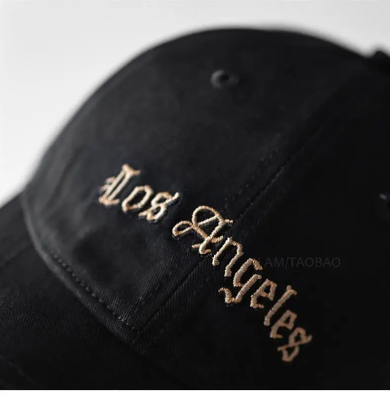 Men Black Korean Style Baseball Cap with Letter Embroidery — feature 9