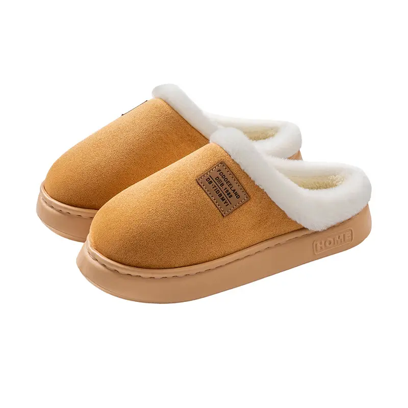 Women Plush Slippers Warm Fleece Lined Autumn Winter - Image 10