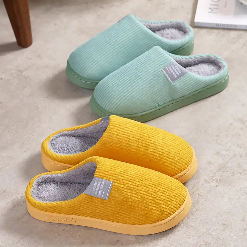 Classic Popular Cotton Slippers in Stock Wholesale Indoor Home Wool Slippers Men's Cotton Slippers Warm Slippers Wholesale Men