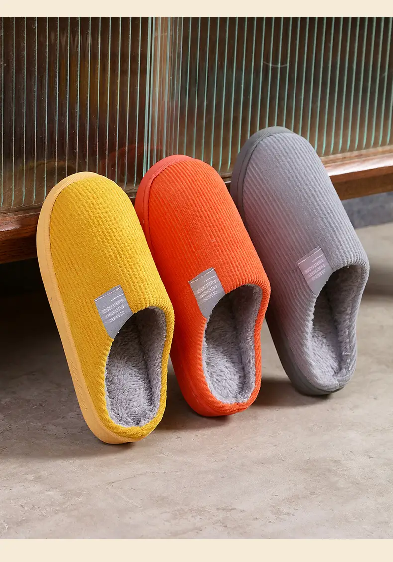 Classic Popular Cotton Slippers in Stock Wholesale Indoor Home Wool Slippers Men's Cotton Slippers Warm Slippers Wholesale Men — feature 17