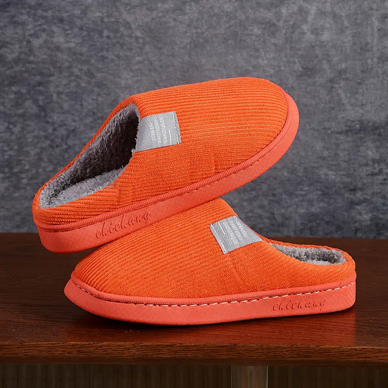 Classic Popular Cotton Slippers in Stock Wholesale Indoor Home Wool Slippers Men's Cotton Slippers Warm Slippers Wholesale Men