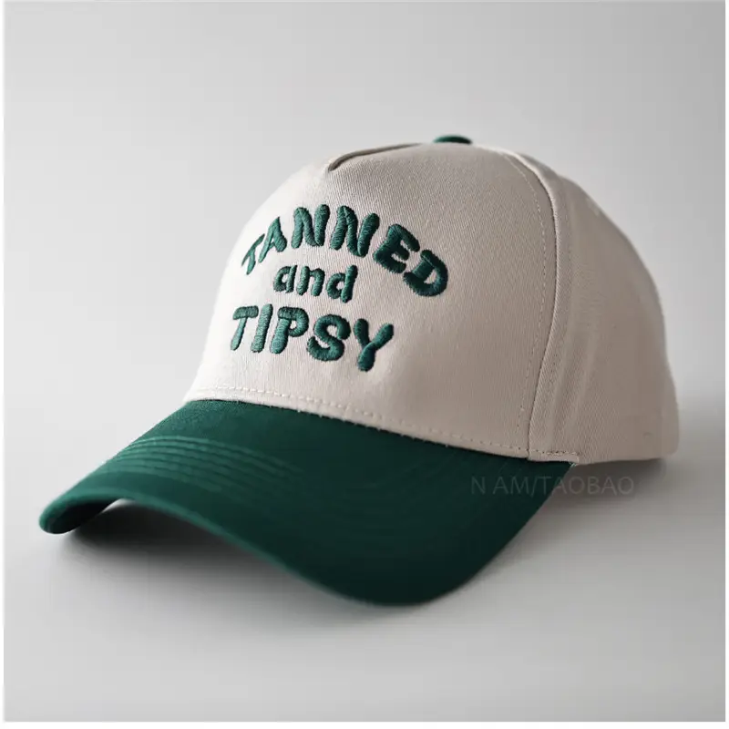 Tanned & Tipsy Unisex Cap Pink Beige - Image 8
