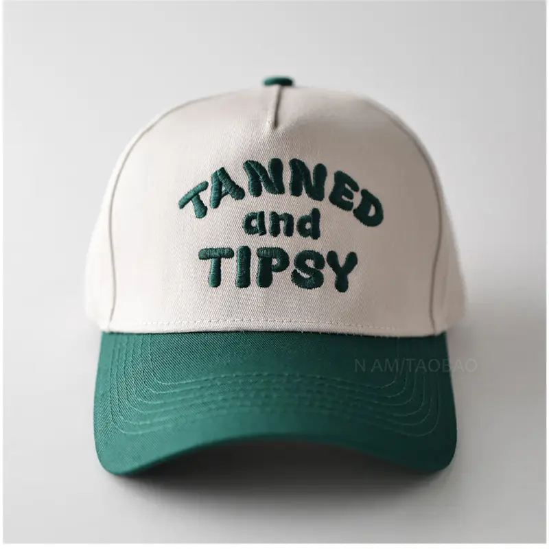 Tanned & Tipsy Unisex Cap Pink Beige - Image 9