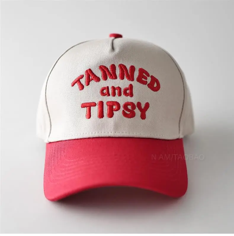 Tanned & Tipsy Unisex Cap Pink Beige — feature 1