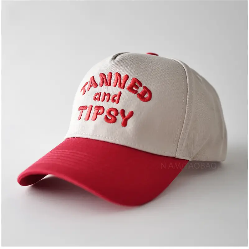Tanned & Tipsy Unisex Cap Pink Beige - Image 2