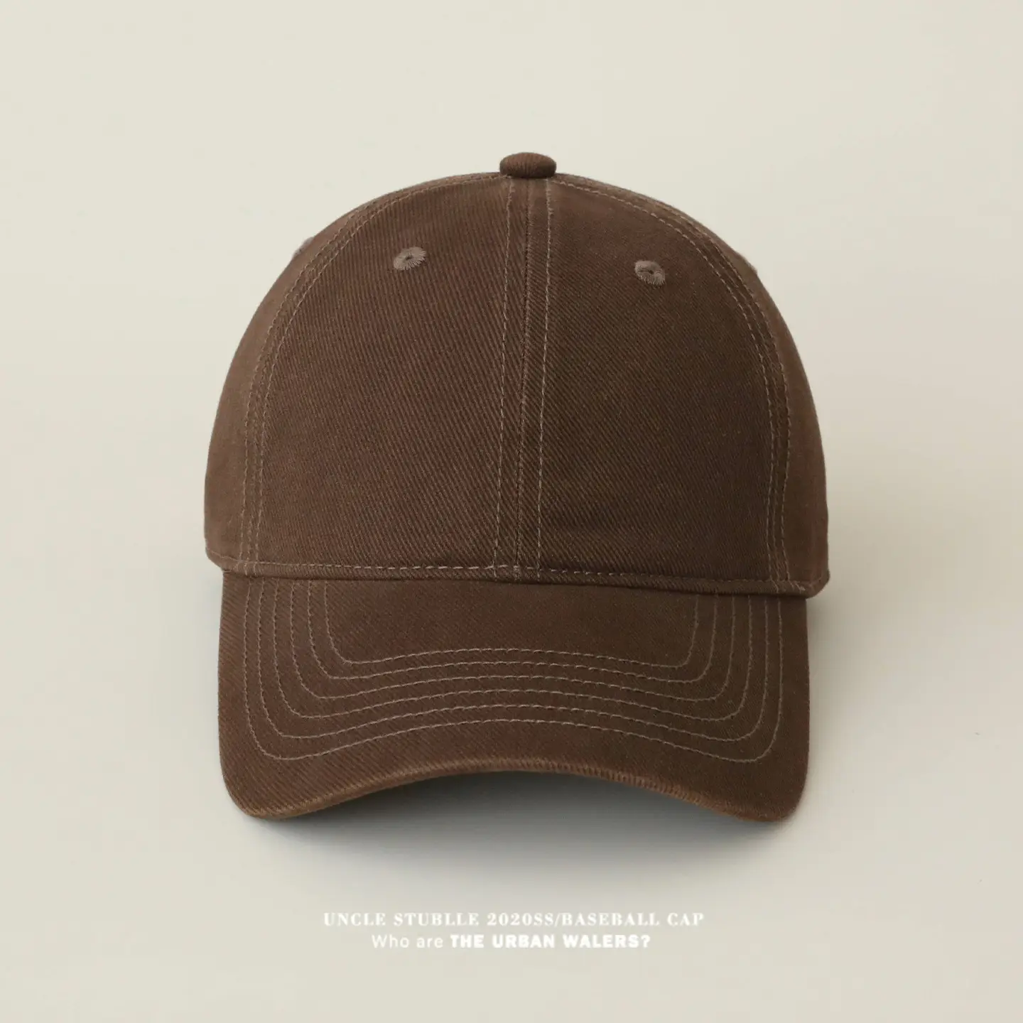 Stubble Blue Baseball Cap for Men Women Pure Cotton — feature 10