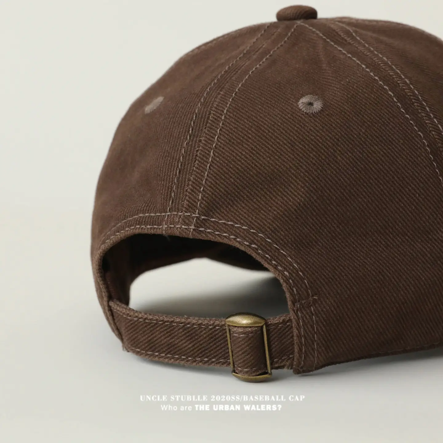 Stubble Blue Baseball Cap for Men Women Pure Cotton — feature 11