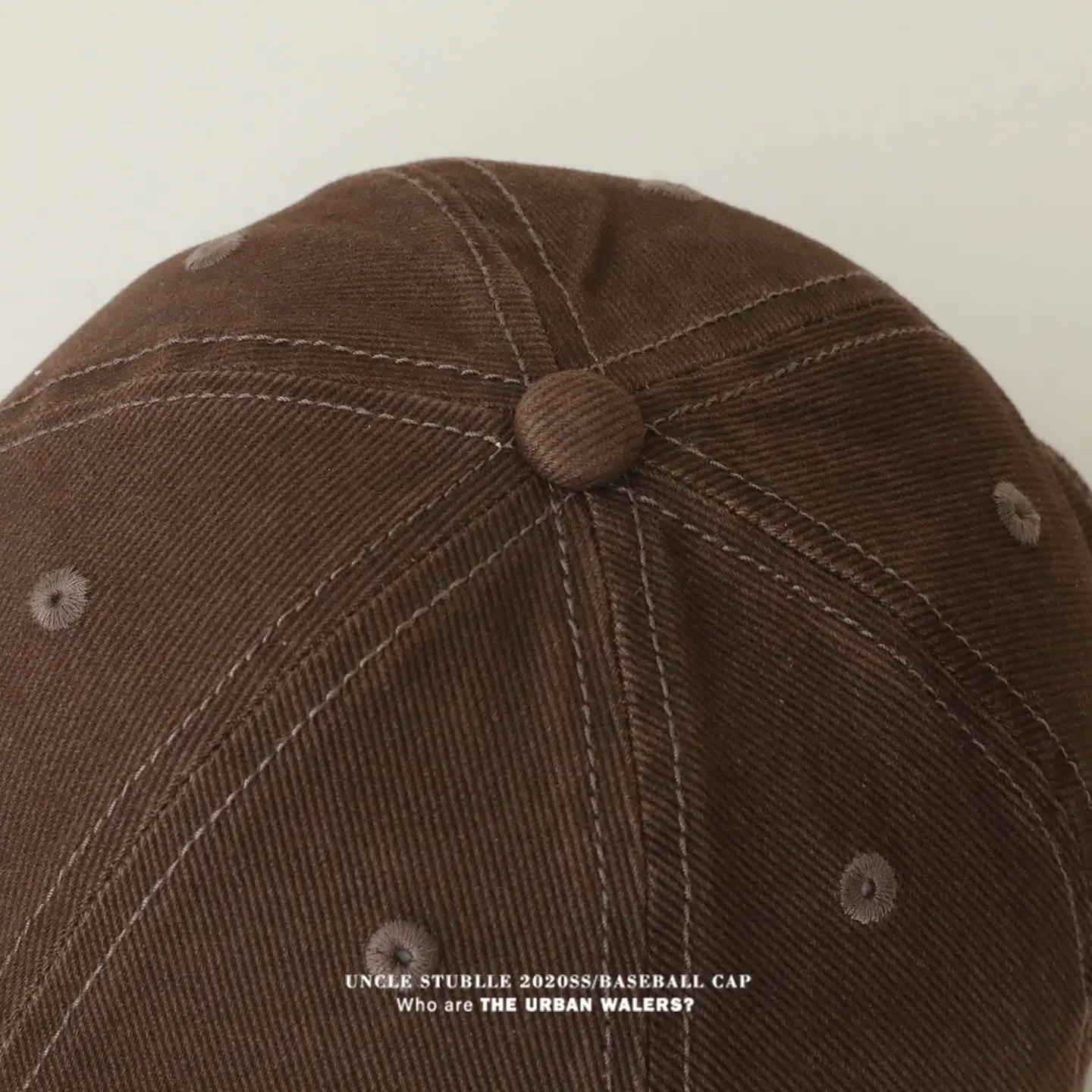 Stubble Blue Baseball Cap for Men Women Pure Cotton — feature 12
