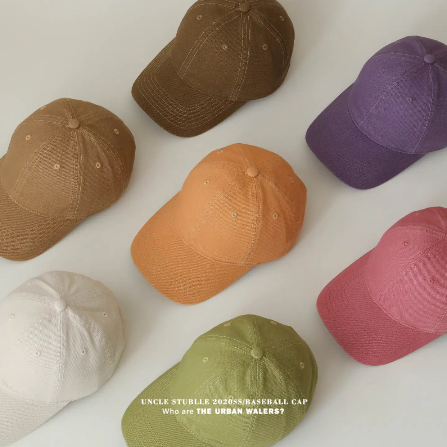 Stubble Blue Baseball Cap for Men Women Pure Cotton — feature 2