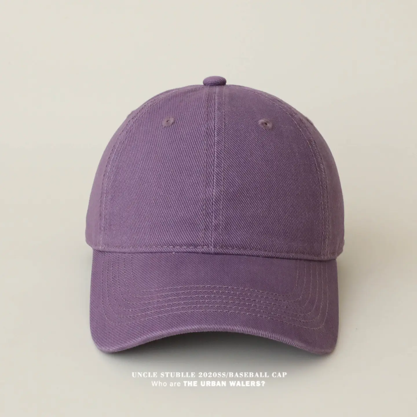 Stubble Blue Baseball Cap for Men Women Pure Cotton — feature 20