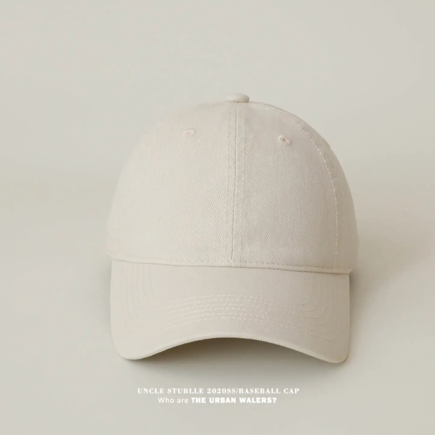 Stubble Blue Baseball Cap for Men Women Pure Cotton — feature 3