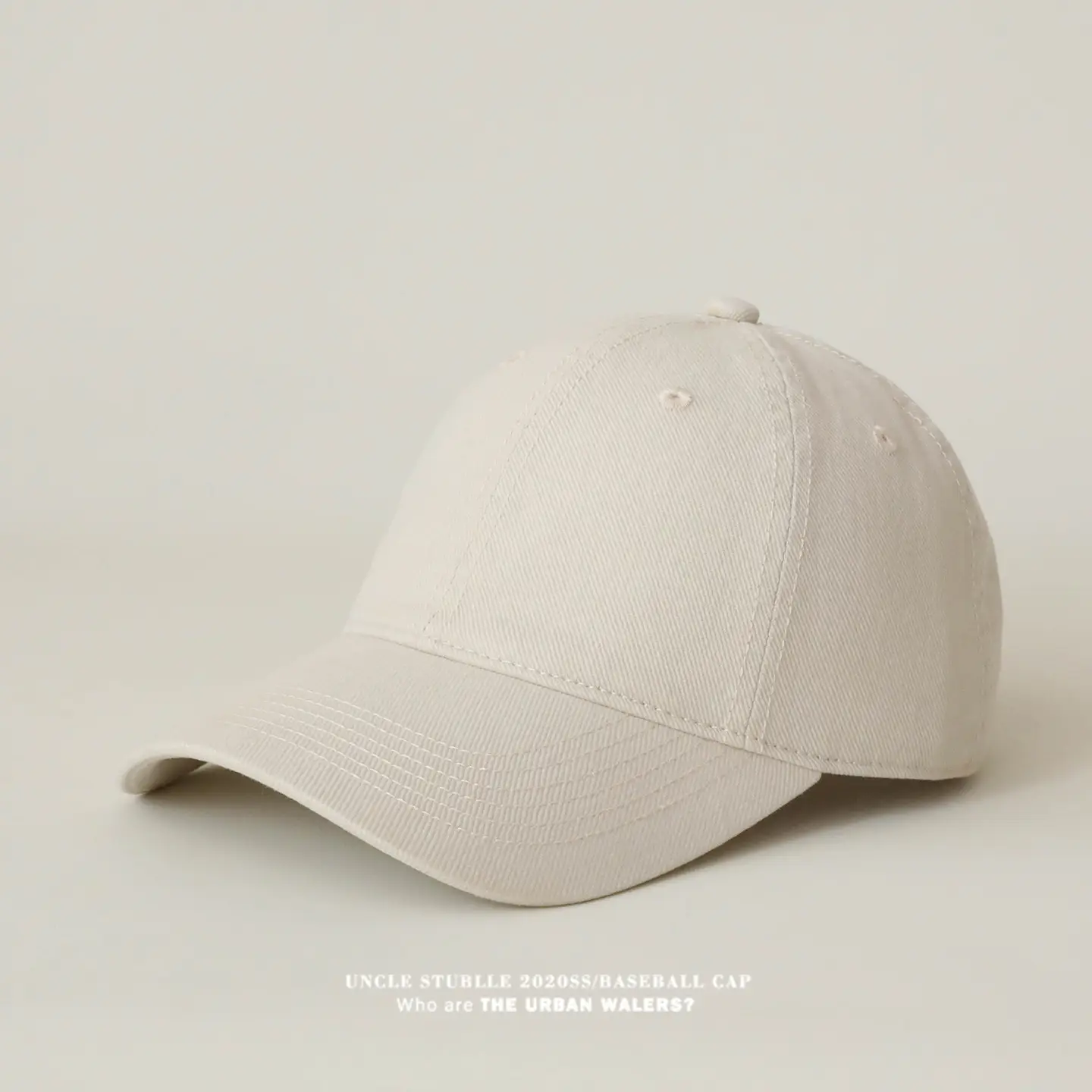 Stubble Blue Baseball Cap for Men Women Pure Cotton — feature 4