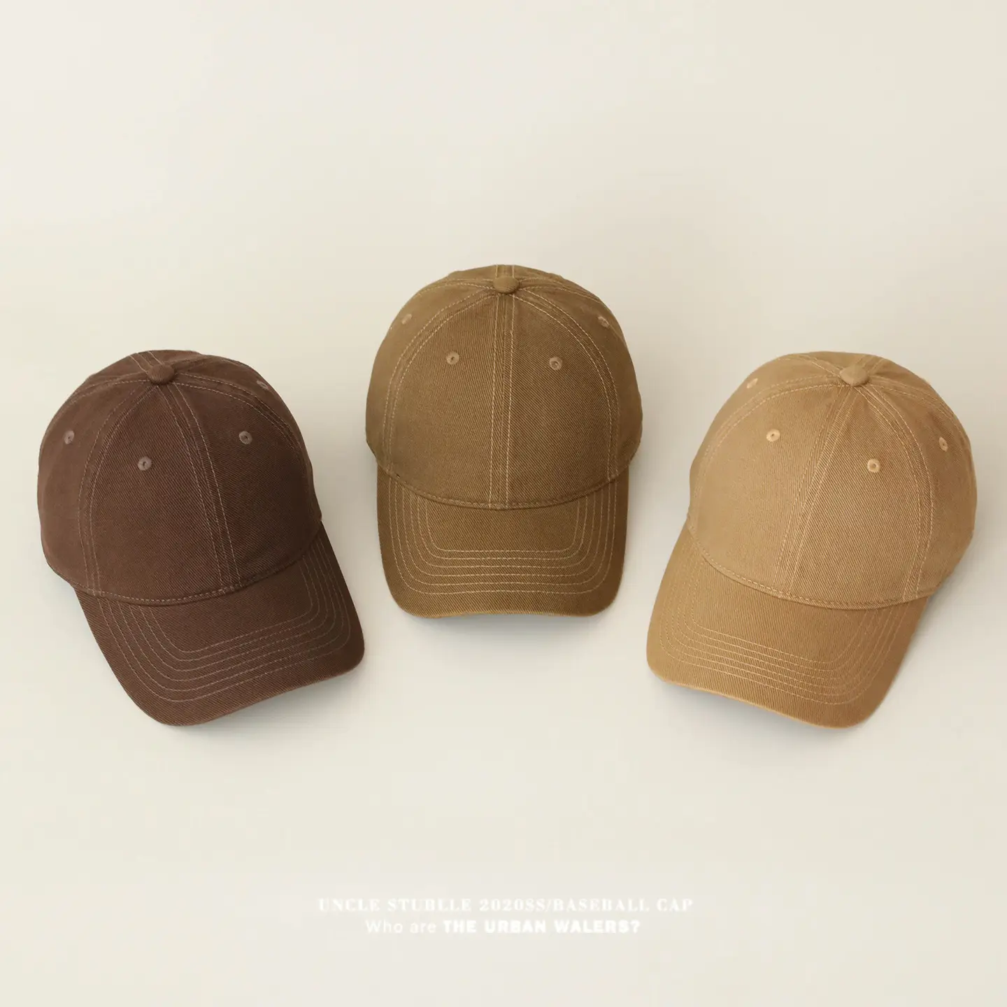 Stubble Blue Baseball Cap for Men Women Pure Cotton — feature 5