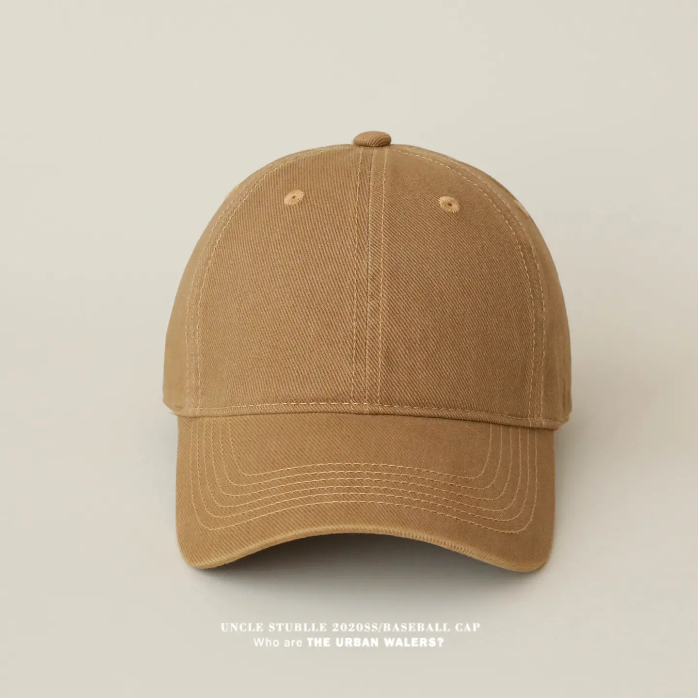 Stubble Blue Baseball Cap for Men Women Pure Cotton — feature 6