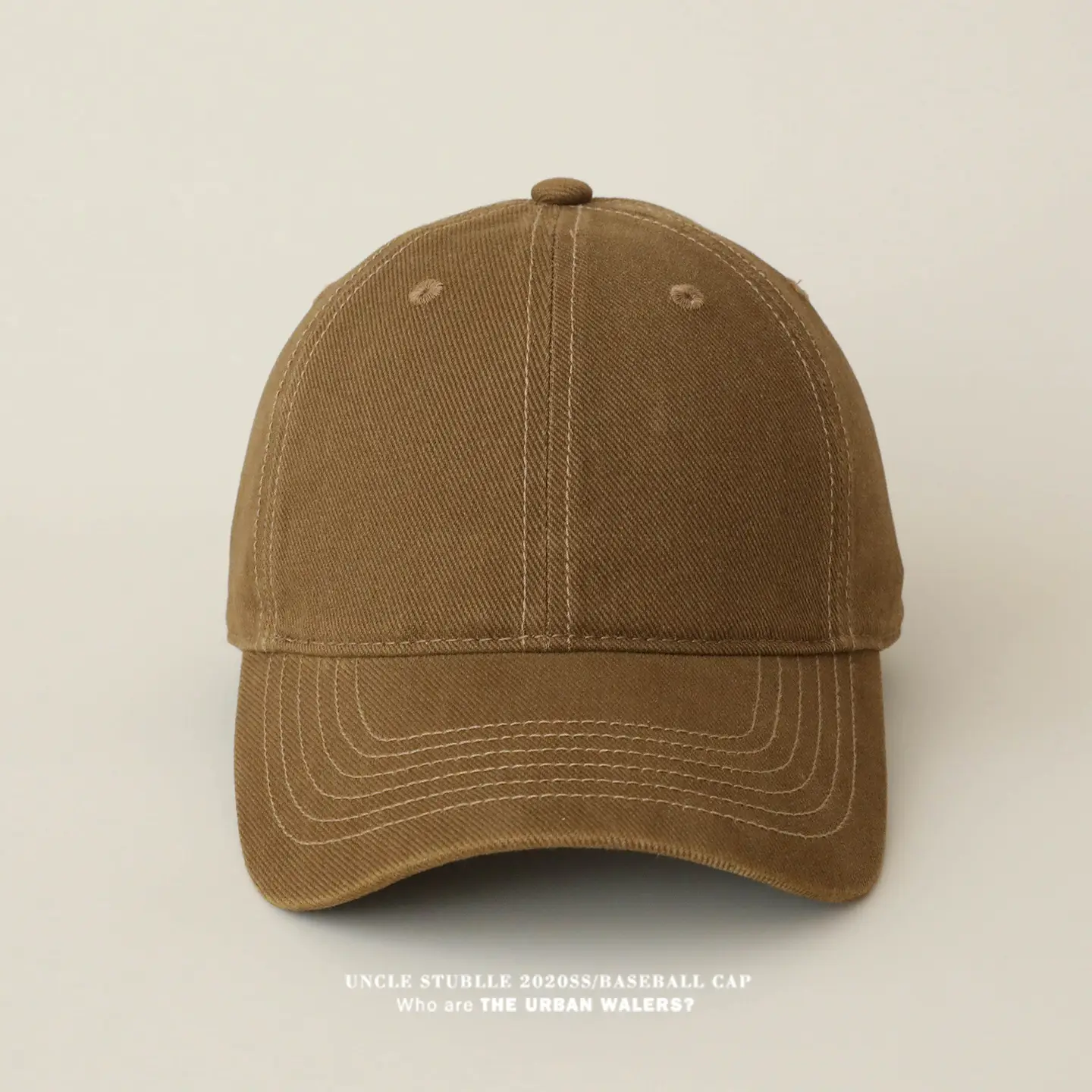 Stubble Blue Baseball Cap for Men Women Pure Cotton — feature 7