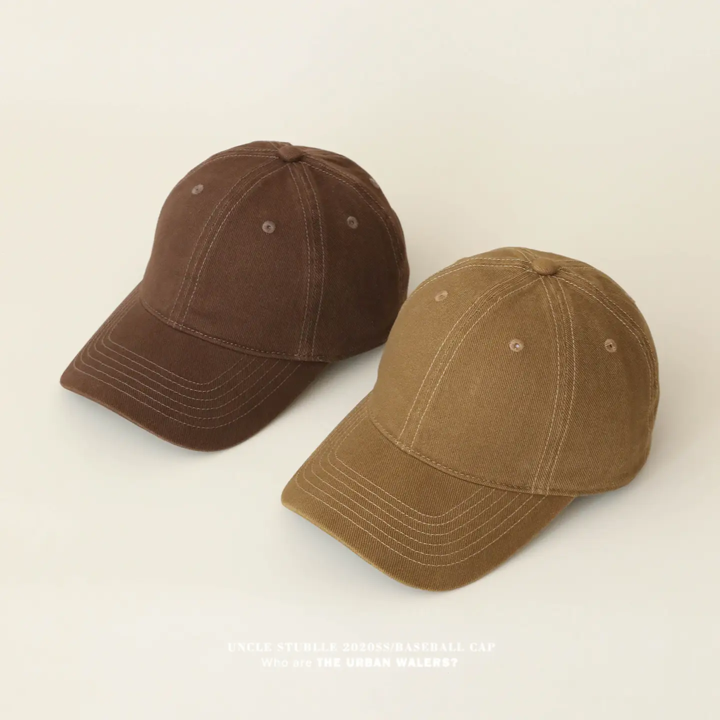 Stubble Blue Baseball Cap for Men Women Pure Cotton — feature 9