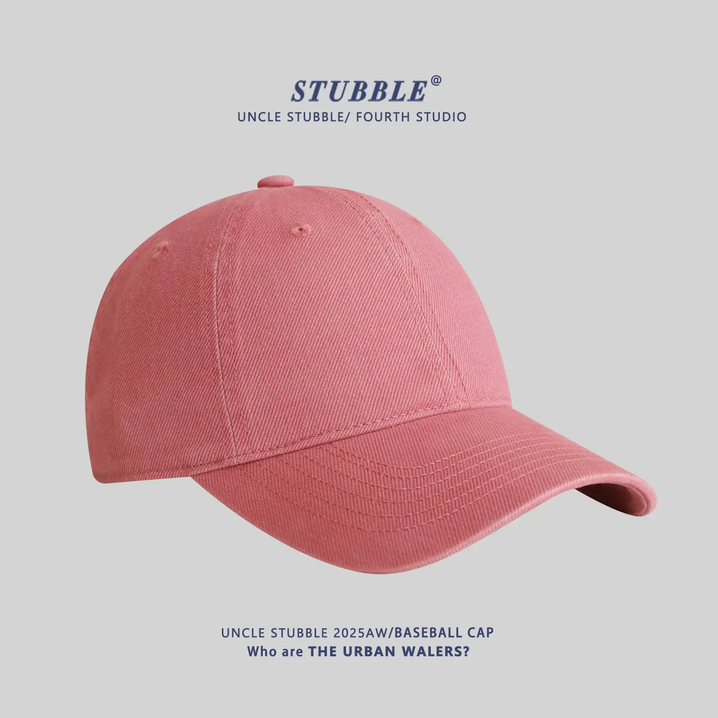 Stubble Blue Baseball Cap for Men Women Pure Cotton - Image 6