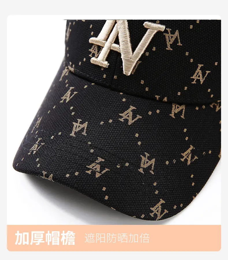 2025 Korean Style Embroidered Duckbill Cap Unisex — feature 12