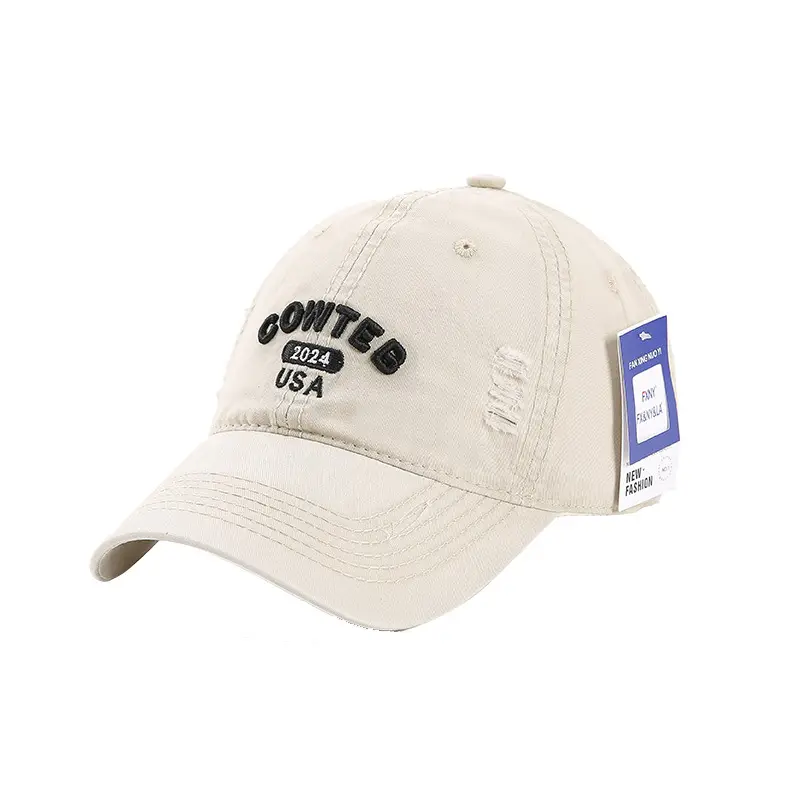 Grey Cotton Baseball Cap for Women Men Casual Sun Protection - Image 13
