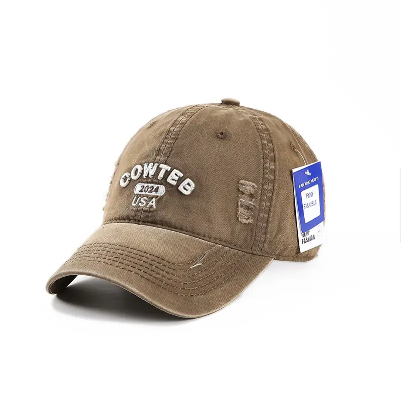 Grey Cotton Baseball Cap for Women Men Casual Sun Protection - Image 4