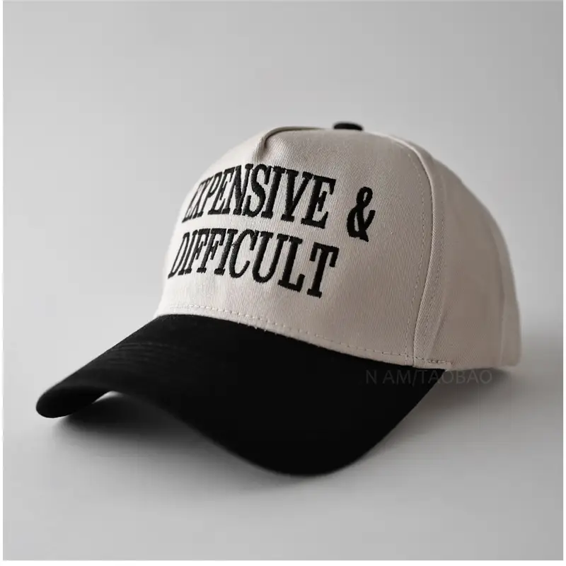 Men Baseball Cap with "DANGEROUS & DIFFICULT" Embroidery - Image 8