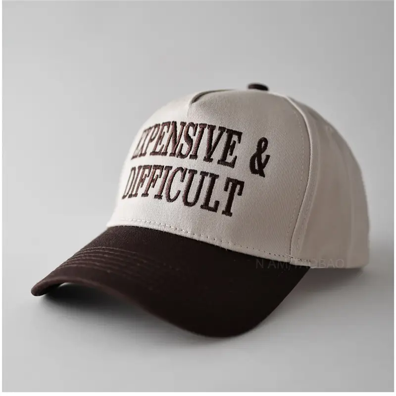 Men Baseball Cap with "DANGEROUS & DIFFICULT" Embroidery - Image 10
