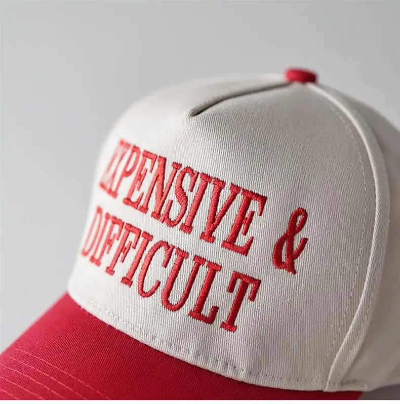 Men Baseball Cap with "DANGEROUS & DIFFICULT" Embroidery — feature 11