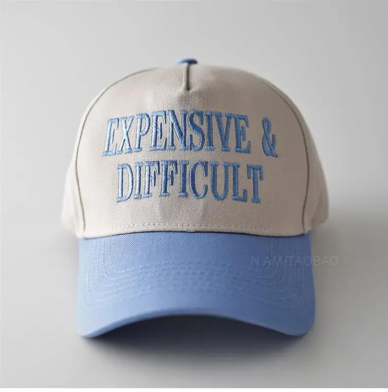 Men Baseball Cap with "DANGEROUS & DIFFICULT" Embroidery — feature 7