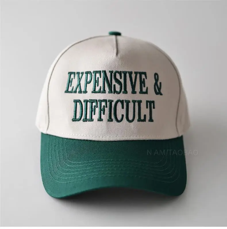 Men Baseball Cap with "DANGEROUS & DIFFICULT" Embroidery — feature 8