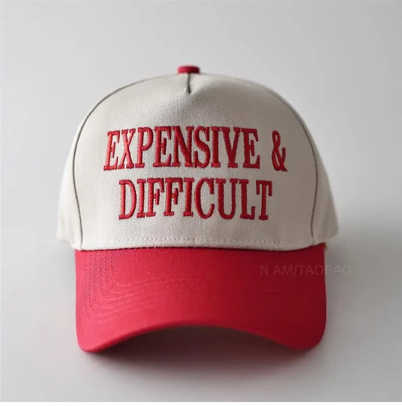 Men Baseball Cap with "DANGEROUS & DIFFICULT" Embroidery — feature 9