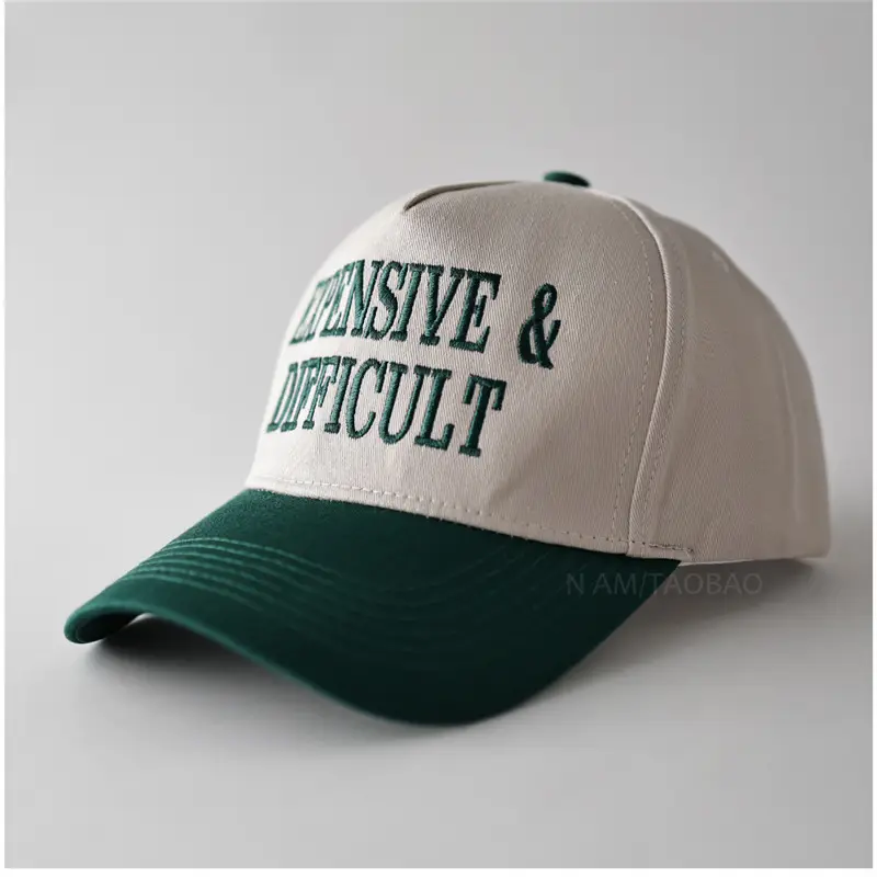 Men Baseball Cap with "DANGEROUS & DIFFICULT" Embroidery - Image 6