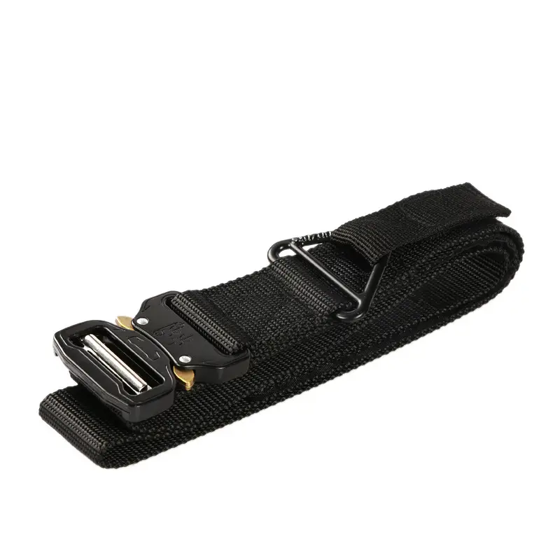 Men's Stretch Automatic Belt Gray Nylon Outdoor Casual