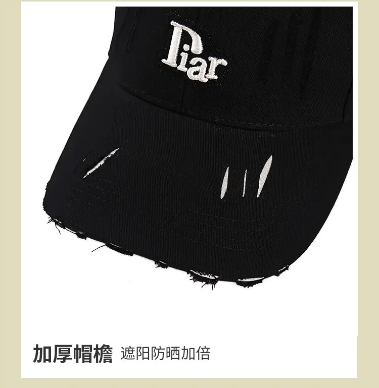 Women's Brown 2025 Baseball Cap with Large Head & Sunshade — feature 14