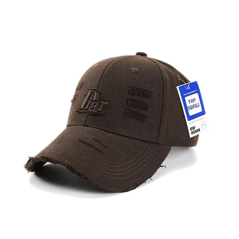 Women's Brown 2025 Baseball Cap with Large Head & Sunshade - Image 2