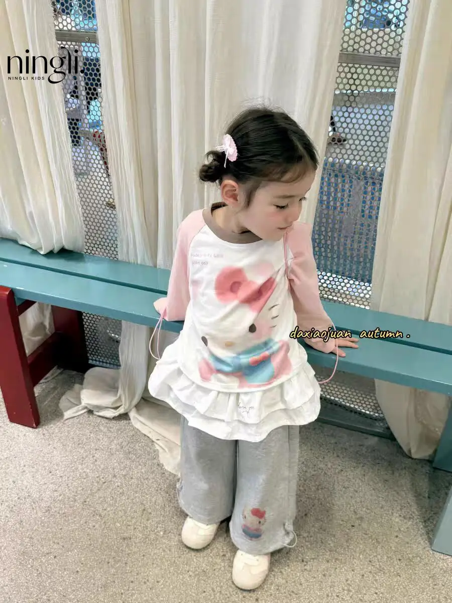 Ningli Kids T-Shirt Contrasting Raglan Sleeves 2025 - Image 7