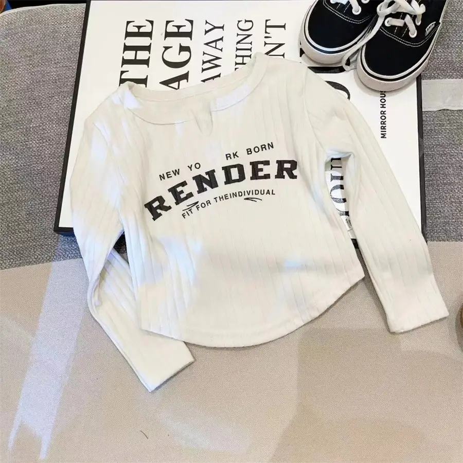 Ningli Kids T-Shirt Contrasting Raglan Sleeves 2025 - Image 2