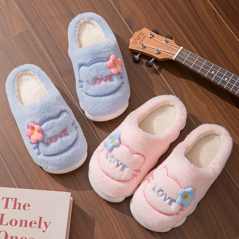 Winter Cartoon Fleece Slippers for Women - Image 6