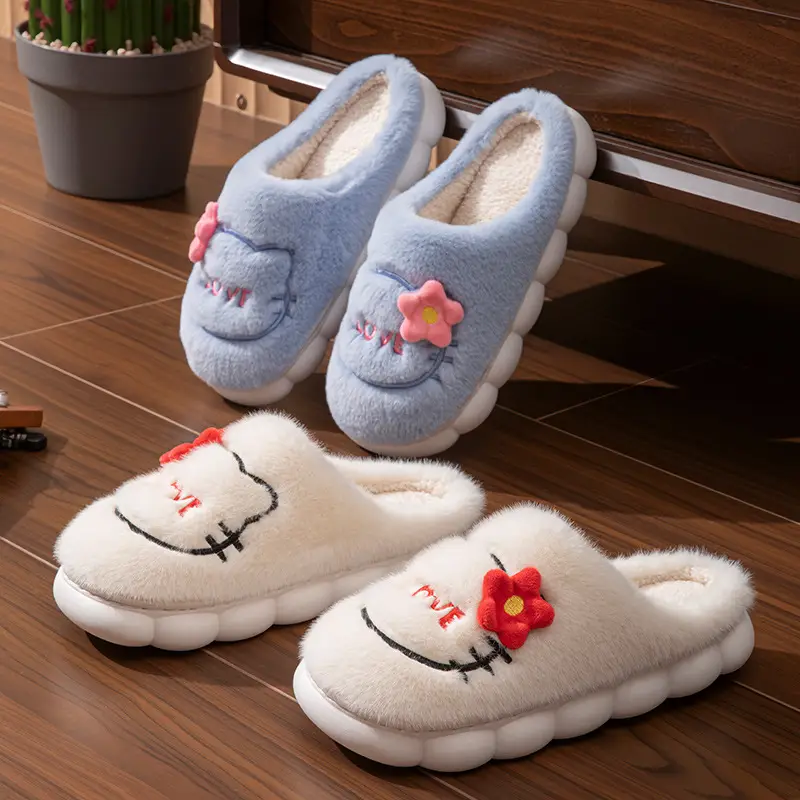 Winter Cartoon Fleece Slippers for Women - Image 7