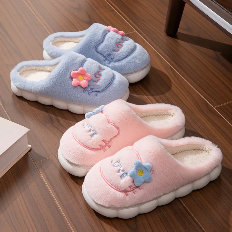 Winter Cartoon Fleece Slippers for Women - Image 9