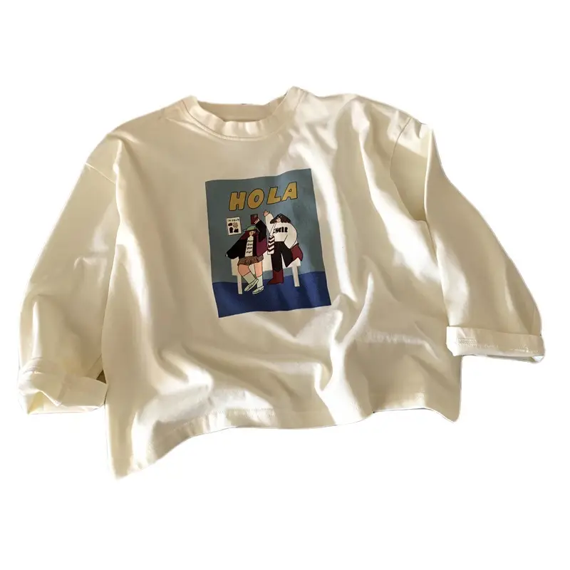 Boys Long Sleeve T-Shirt Brown Kids Autumn Top - Image 7