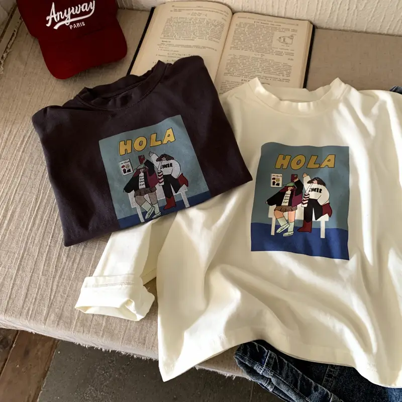 Boys Long Sleeve T-Shirt Brown Kids Autumn Top — feature 4