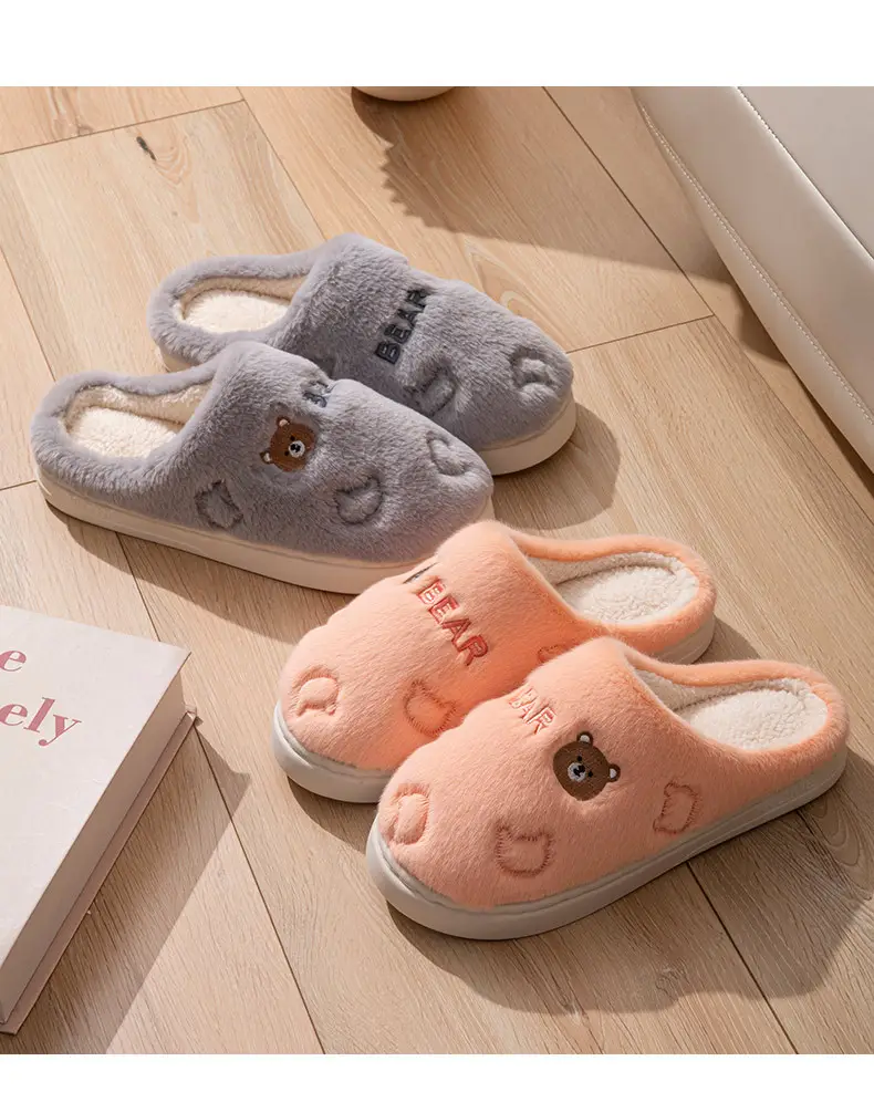 Men's Grey Soft Cotton Slippers Winter 2025 — feature 14