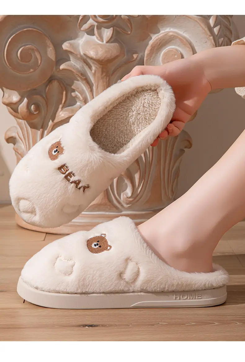 Men's Grey Soft Cotton Slippers Winter 2025 — feature 15