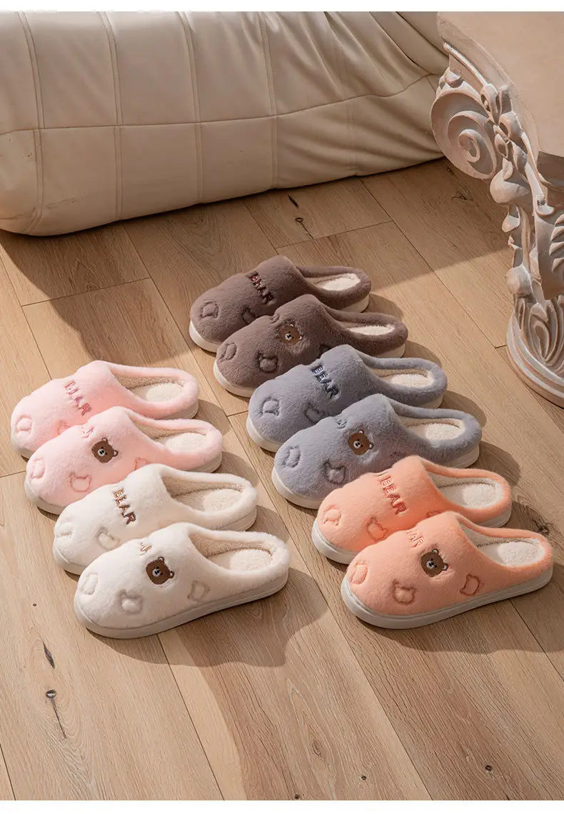 Men's Grey Soft Cotton Slippers Winter 2025 — feature 4