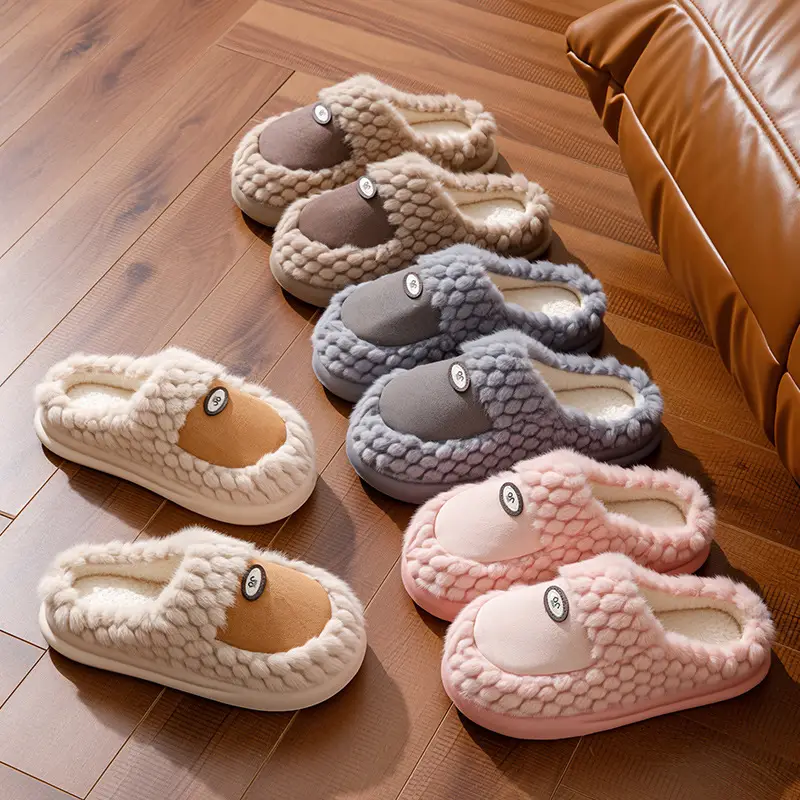 2025 Winter Cotton Fluffy Slippers for Women - Image 10