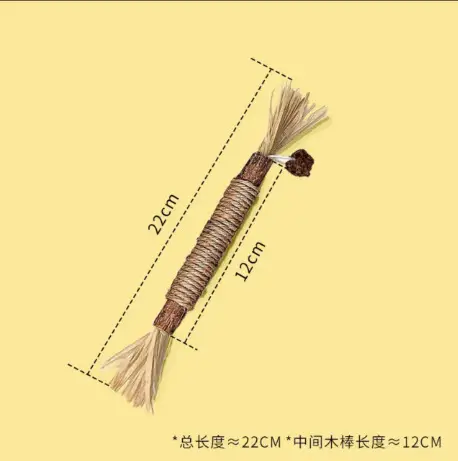 Catnip Chew Stick for Cats, Self-Entertaining Cat Toy, Catnip Ball, Durable Pet Cat Teaser Stick