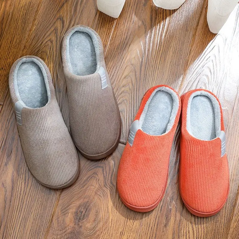 Women Cotton Slippers Pink Winter Warm Indoor - Image 9